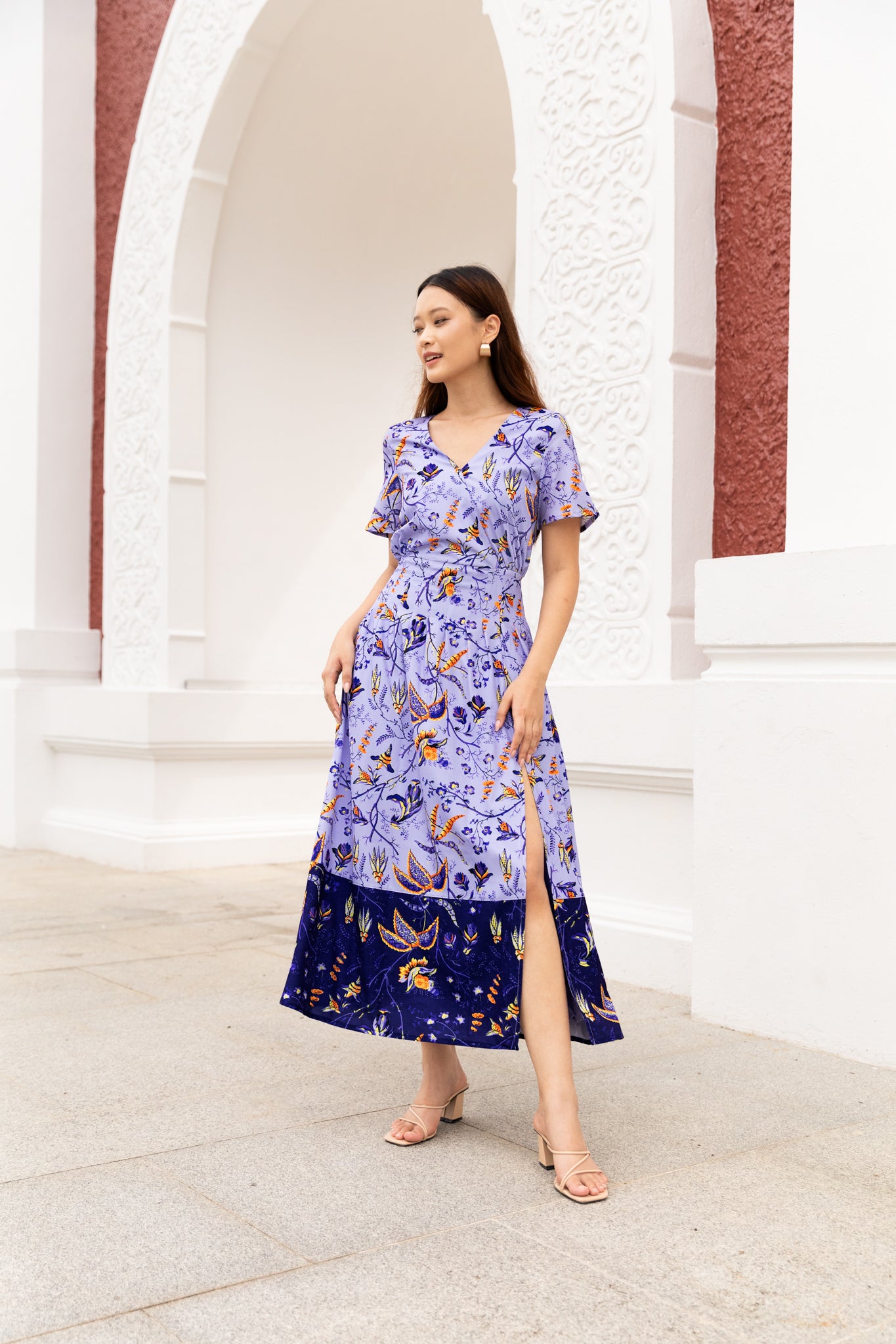 Erika Maxi Dress in Periwinkle