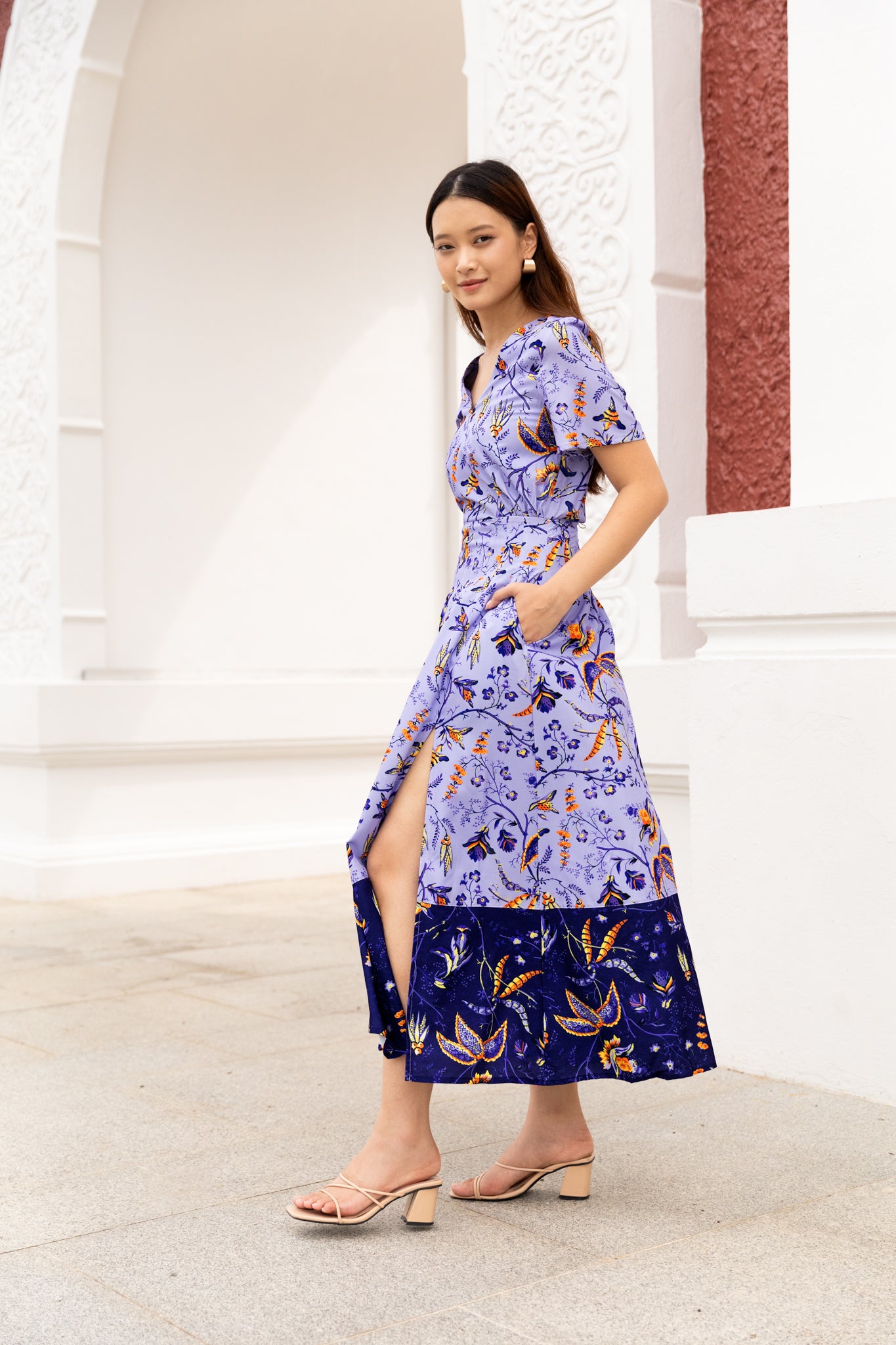 Erika Maxi Dress in Periwinkle