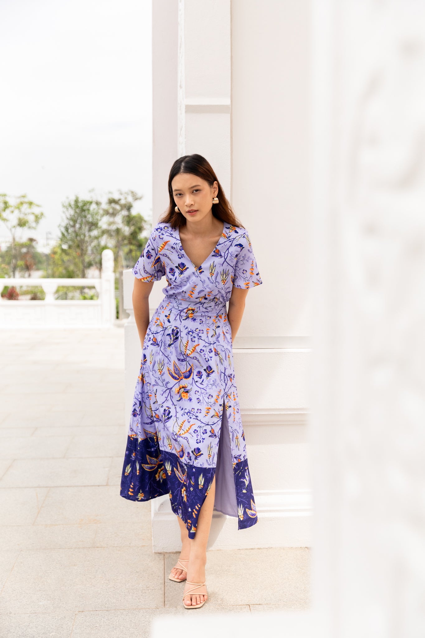 Erika Maxi Dress in Periwinkle