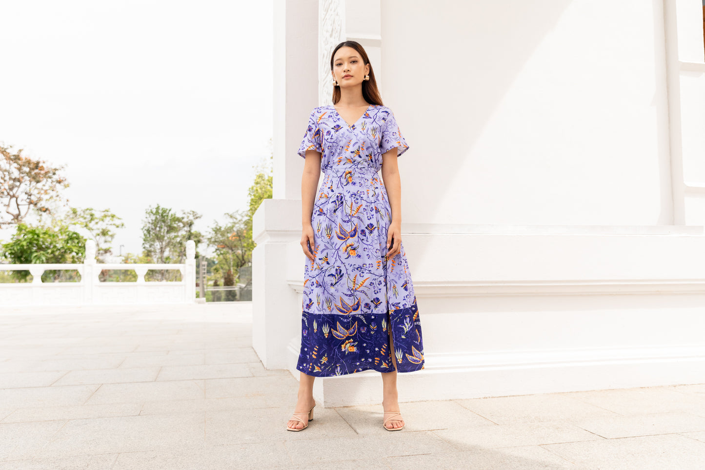 Erika Maxi Dress in Periwinkle