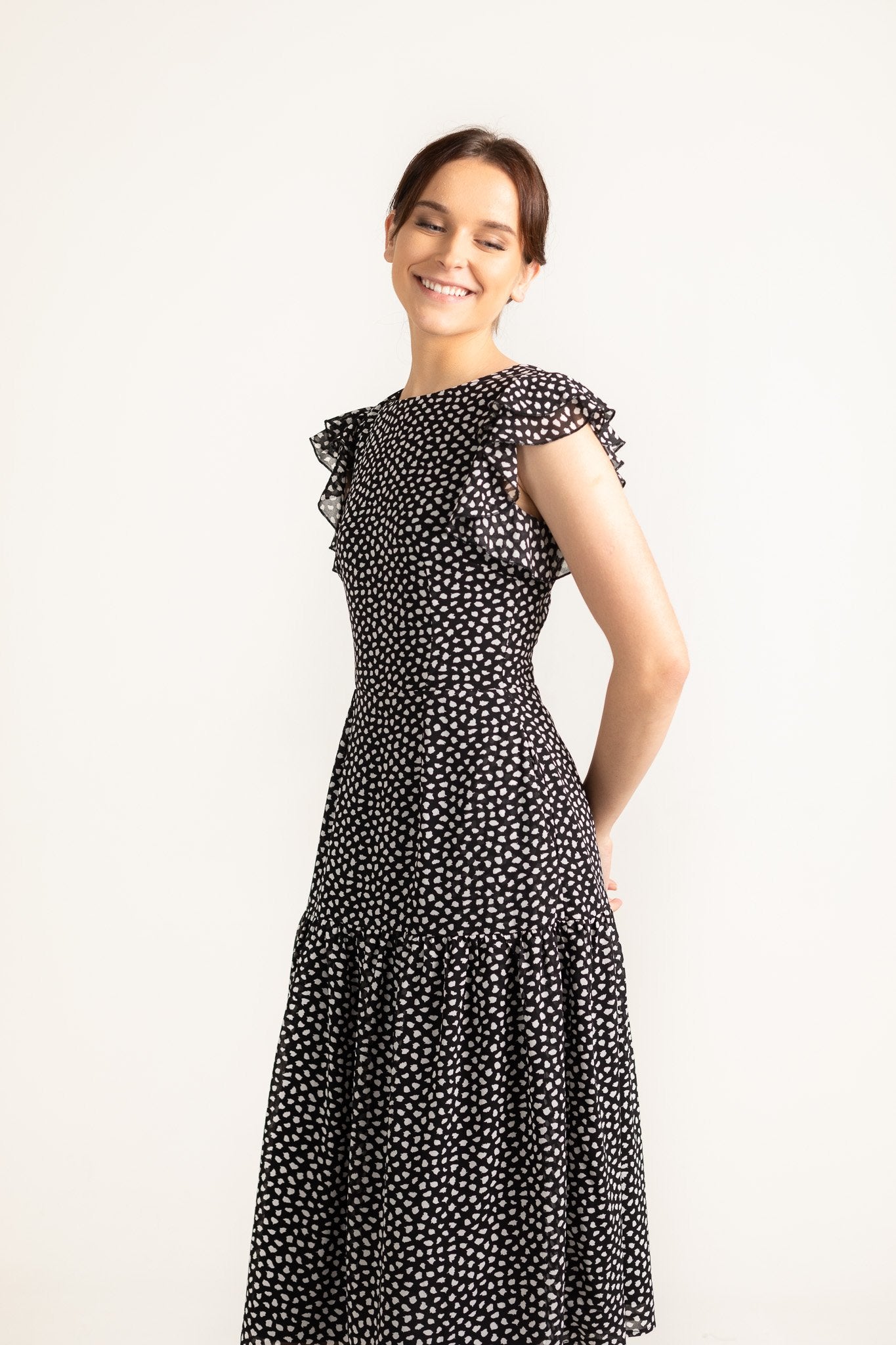 Amoi Hallmark Lidiya Dress in Snow Sprinkles