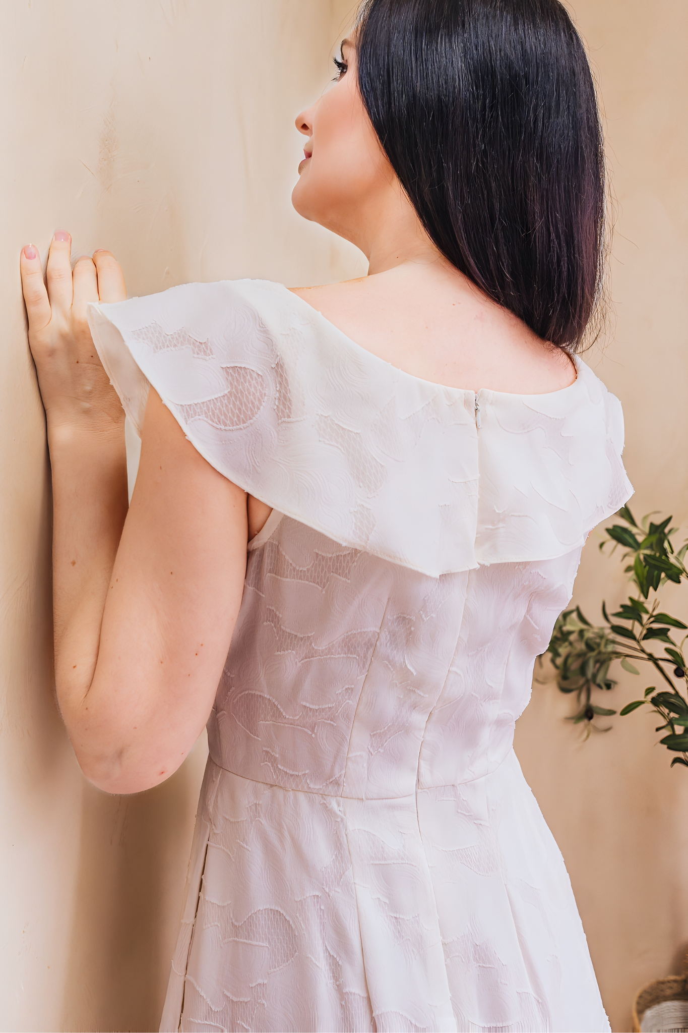 Brooklyn Swing Dress in Ivory