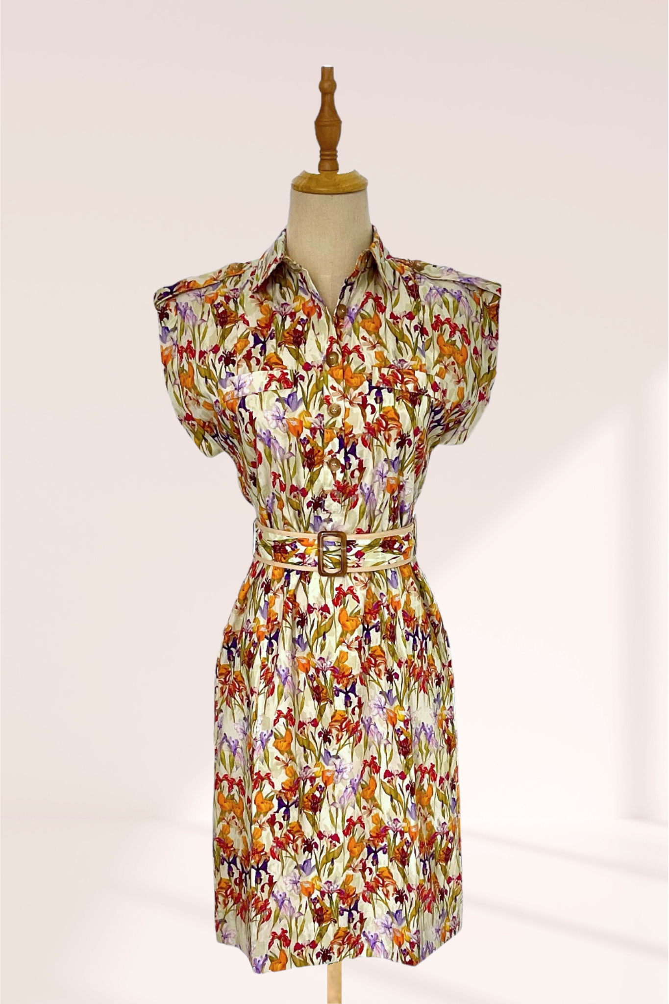 Rae Utility Dress in Multi Floral