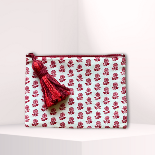 Necessity Pouch in Lil Red Flowers