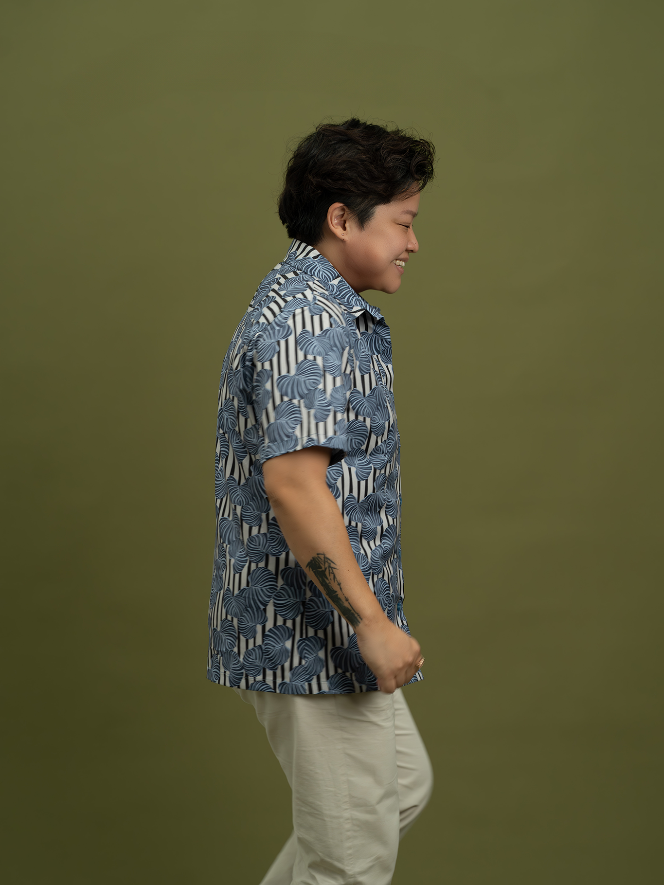 Bowie Shirt in Coastal Graph