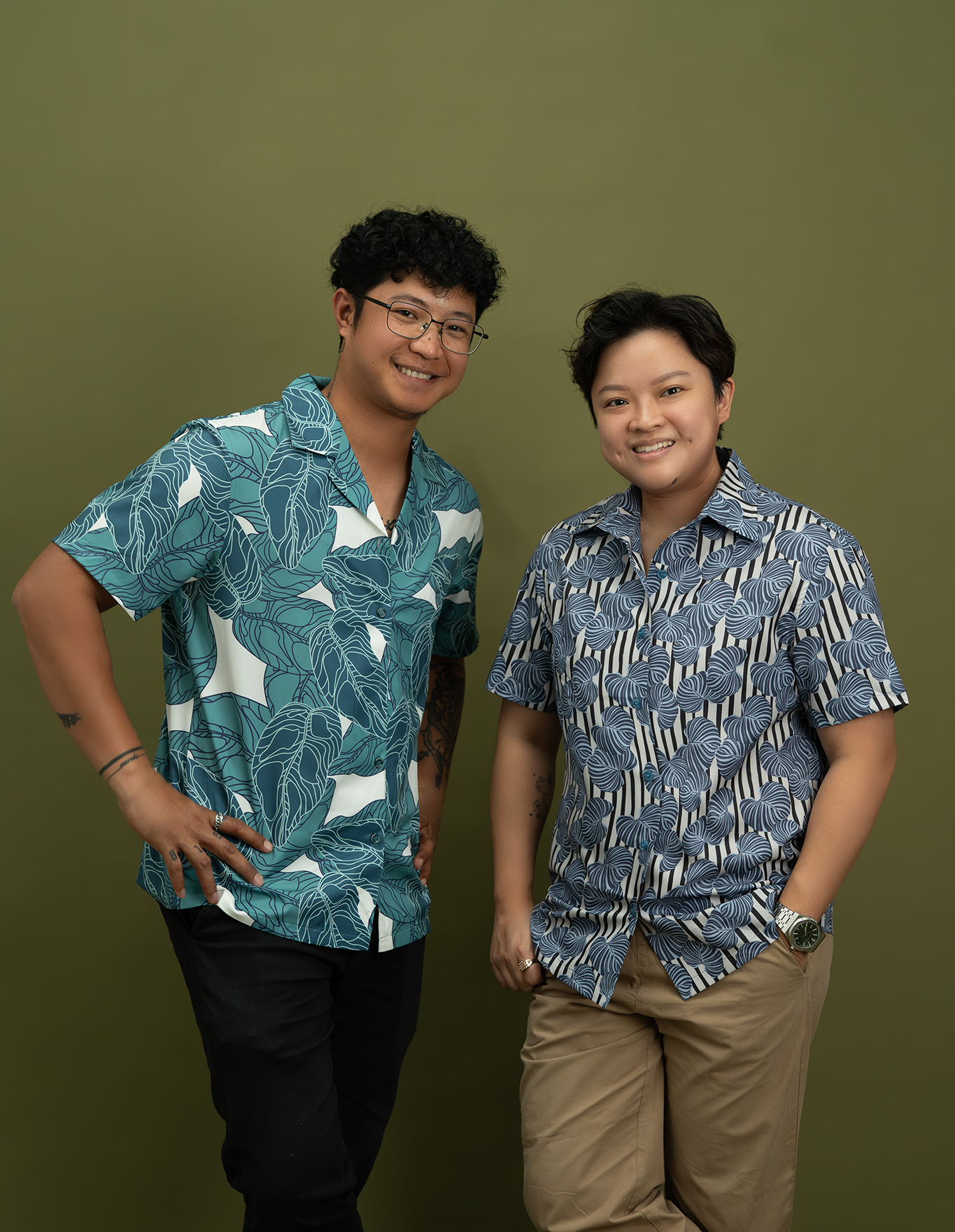 Atiba Shirt in Teal Reef