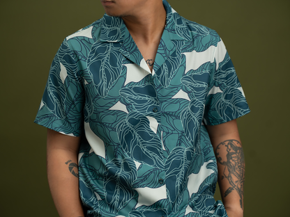 Atiba Shirt in Teal Reef