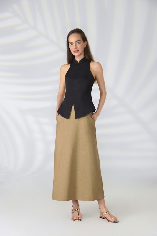 Heidi Halter Top in Noir