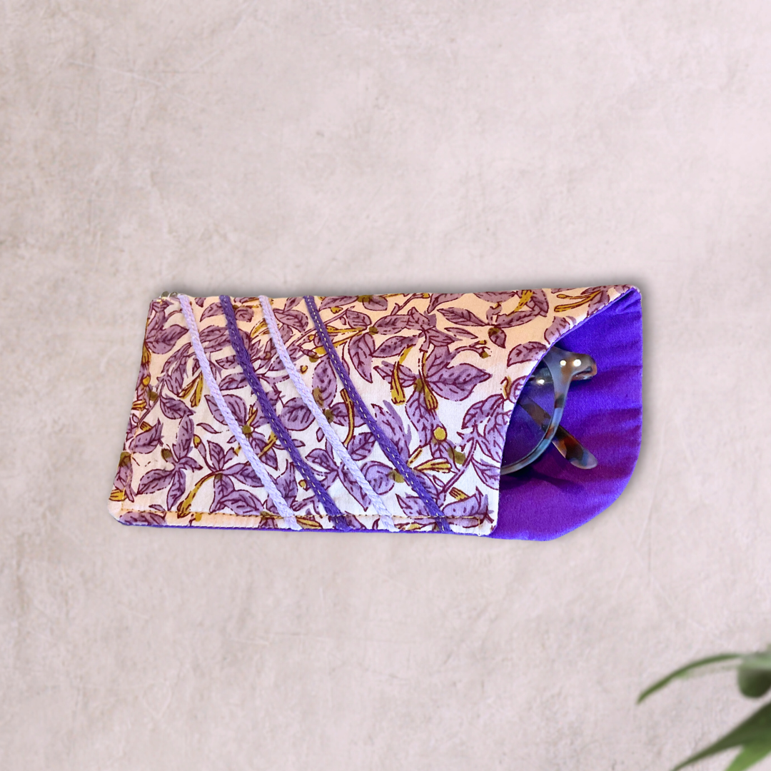 Glasses Pouch in Tyrian Purple