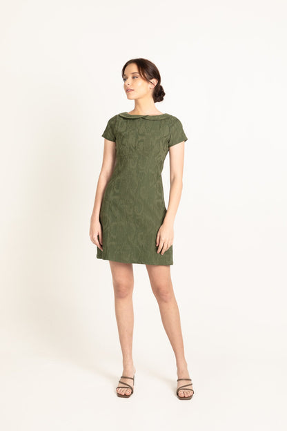 Amoi Hallmark Countess Mini Dress in Jade