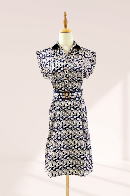 Rae Utility Dress in Tessallation