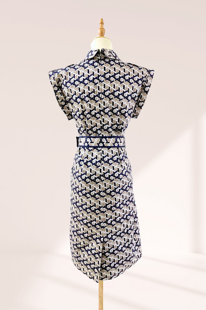 Rae Utility Dress in Tessallation