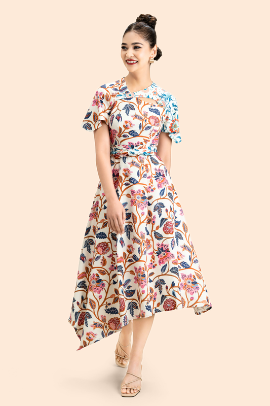 Meredith Aperture Dress in Dawn